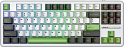 Клавиатура AULA F87 white/green/black