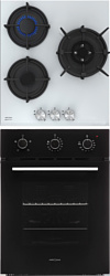 Комплект встраиваемой техники Krona Breve 45 BL + Fiero 45 WH