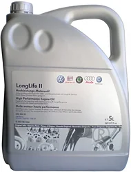 Моторное масло AUDI/Volkswagen Longlife II SAE 0W-30 5л Моторное масло AUDI/Volkswagen Longlife II SAE 0W-30 5л
