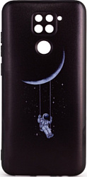 Case Print для Xiaomi Redmi Note 9 (астронавт на луне)