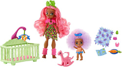 Cave Club Wild About Babysitting Playset with 2 Dolls GNL92