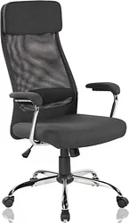 Кресло SitUp Vaasa сhrome (сетка Black/ткань Black)