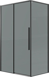 Душевой уголок Grossman Galaxy 100x90x195 120.K33.01.1090.21.10 (черный матовый/тонированное стекло)