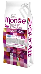 Корм для кошек Monge Cat Adult – для взрослых кошек с курицей и рисом (10 кг) Корм для кошек Monge Cat Adult – для взрослых кошек с курицей и рисом (10 кг)