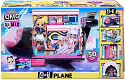 L.O.L. Surprise! O.M.G. Remix 4-in-1 Plane Playset Transforms 571339