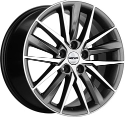 Carwel Алдан 8x18/5x114.3 D54.1 ET53 Графитовый с полировкой