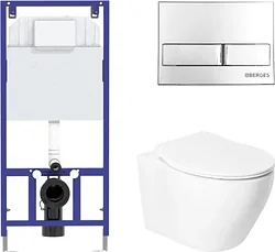 Унитаз Saniteco KW-99046 в комплекте с инсталляцией + 525 040000 + L3 040013 Унитаз Saniteco KW-99046 в комплекте с инсталляцией + 525 040000 + L3 040013