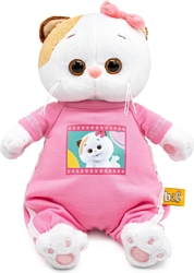 Мягкая игрушка BUDI BASA Кошечка Ли-Ли в комбинезоне с принтом. Мультсериал LKm18-004