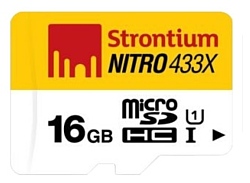 Strontium NITRO microSDHC Class 10 UHS-I U1 433X 16GB