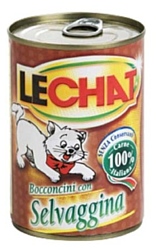 LeChat Консервы Кусочки в соусе Дичь (0.4 кг) 1 шт.
