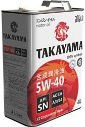 Takayama 5W-40 API SN/CF 4л