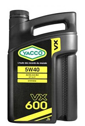 Yacco VX 600 5W-40 5л
