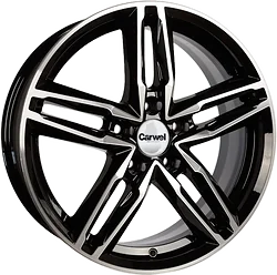 Колесный диск Carwel Малык 7.5x18/5x114.3 D66.1 ET40 Черный с полировкой Колесный диск Carwel Малык 7.5x18/5x114.3 D66.1 ET40 Черный с полировкой