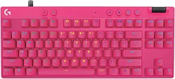 Клавиатура Logitech G Pro X TKL Rapid 920-013255 pink, с гравировкой Клавиатура Logitech G Pro X TKL Rapid 920-013255 pink, с гравировкой