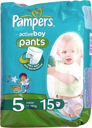 Pampers Active Boy 5 Junior (15 шт)