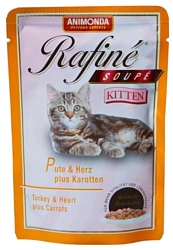 Animonda Rafine Soupe Kitten для котят с индейкой, сердцем и морковью (0.085 кг) 1 шт.