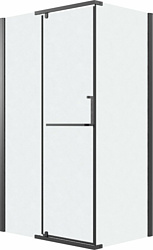 Душевой уголок Grossman Pragma 120x90x195 120.K33.03.1290.21.02 (черный матовый/стекло шиншилла)