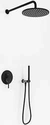 Душевая система Kohlman Axel Black (QW210ABR30)