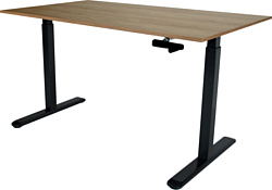 ErgoSmart Manual Desk (дуб натуральный/черный)