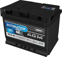 Автомобильный аккумулятор AKOM Ultimatum AGM R (60Ah) Автомобильный аккумулятор AKOM Ultimatum AGM R (60Ah)
