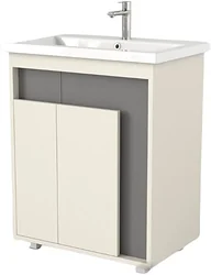 Тумба под умывальник Дабер 015 WeltWasser Deilbach 7517-70 Т15.7W.0.19 (бежевый/серый)