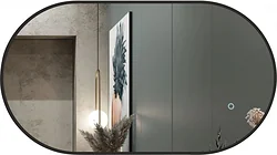 Зеркало Алмаз-Люкс  Seoul 9050s-6 (с подсветкой, черный)