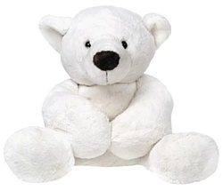 Gulliver Медведь белый, лежачий (43 см)
