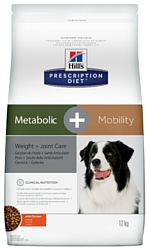 Hill's (12 кг) Prescription Diet Canine Metabolic+mobility with Chicken dry