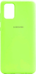 EXPERTS Soft-Touch для Samsung Galaxy M31 с LOGO (салатовый)