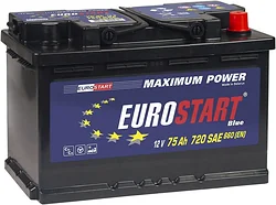 Автомобильный аккумулятор Eurostart 75Ah EUROSTART Blue R+ (75Ah)