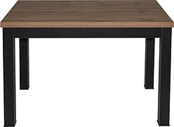 Кухонный стол ЭлиГард Black / СОБ (дуб натуральный)