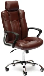 Кресло TetChair Oxford (иск. кожа, темно-коричневый/перфорированный)