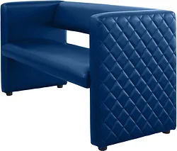 Прямой диван Brioli Джино двухместный 1.2м (L18/синий)