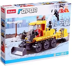 Конструктор Sluban Город Снегоуборщик с эвакуатором 9019779