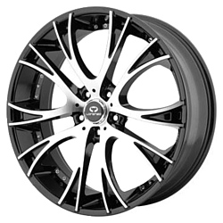 LORENZO WL34 8x18/5x112 D66.56 ET38 Gloss Black Machined