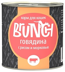 Brunch Говядина с рисом и морковью для кошек (0.24 кг) 1 шт.