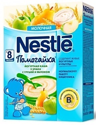 Nestle Помогайка 3 злака йогуртная (груша, яблоко), 200 г