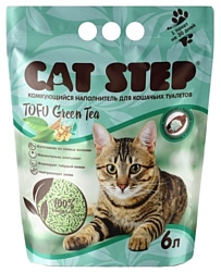 Cat Step Tofu Green Tea растительный комкующийся 6л