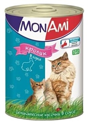 MonAmi Кусочки в соусе для кошек Кролик (0.415 кг) 1 шт.