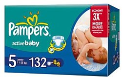 Pampers Active Baby 5 Junior (11-25 кг) 132шт