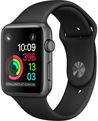 Apple Watch Series 2 38mm Space Gray with Black Sport Band (MP0D2)