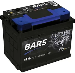 Автомобильный аккумулятор BARS 6СТ-55 Евро R (55Ah)