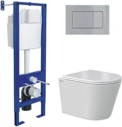 Унитаз Berges Wasserhaus Vita Rimless 043384 (с сиденьем)