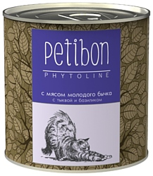 Petibon Phytoline с мясом молодого бычка с тыквой и базиликом для кошек (0.24 кг) 1 шт.