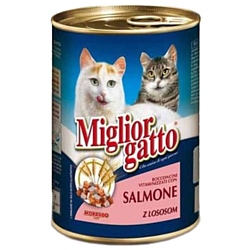 Miglior (0.405 кг) 1 шт. Gatto Classic Line Chunks Salmon