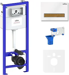 Система инсталляции Lavinia Boho Relfix 5 в 1 77010047 (белый/светлое дерево пластик)