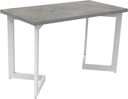 Стол для работы TMB Loft Броуден разборный 1300х600 36 мм (бетон чикаго св.-серый/белый)