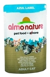 Almo Nature Azul Label Adult Cat Chicken and Tuna (0.07 кг) 12 шт.