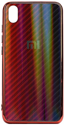 EXPERTS Aurora Glass для Xiaomi Redmi 7 с LOGO (красно-синий)