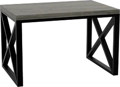 Кухонный стол TMB Loft Эгилсей Дуб 1200x600 40 мм (угольный серый)